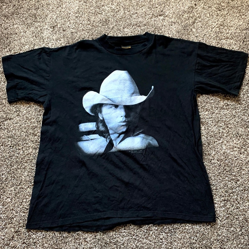 Vintage 1990 Dwight Yoakam Country singer shirt